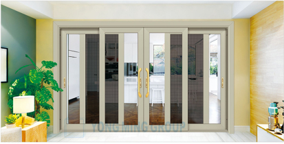Series 168 Sliding Door  with sliding flyscreen soft-closing