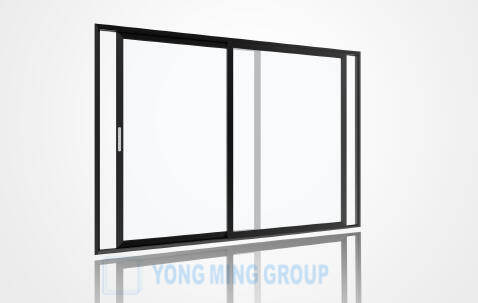 SLIDING  ALUMINIUM GLASS WINDOW WITH PADLOCK